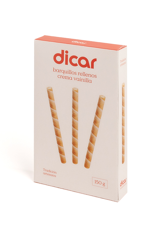 Barquillos rellenos